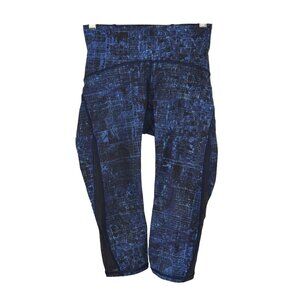 lululemon Train Times Crops 17" Size 4 in City Lights Multi Black